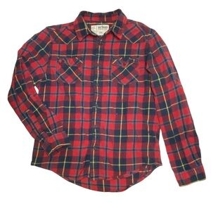 Urban‎ Pipeline Red Plaid Flannel Shirt Sz Large